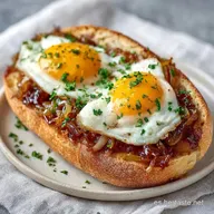 Bocadillo Huevo Frito Gourmet: Crujiente y Meloso