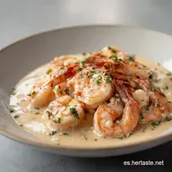 Camarones En Salsa Cremosa en 30 Minutos
