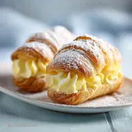 Canutillo De Hojaldre Con Crema Casero