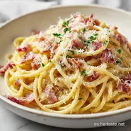 Receta de Espaguetis a la Carbonara en 20 Min