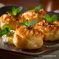 Cestitas De Masa Filo Mediterr&aacute;neas: Crujientes y Cremosas