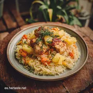 Receta de Comida de Pin de MMA con Pollo y Arroz for 2
