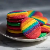 Cookies Arco&iacute;ris Caseras en 52 Minutos
