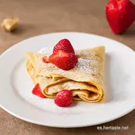 Crepes de Fresa Un Beso Dulce para San Valent&iacute;n