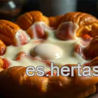 Croissants Jam&oacute;n y Queso: &iexcl;Receta F&aacute;cil al Horno!