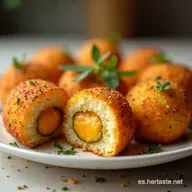 Receta de Croquetas de At&uacute;n Caseras Bechamel Sedosa y Crujiente