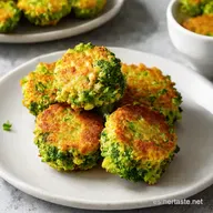 Easy Cheesy Broccoli Fritters A El Truco para que Coman