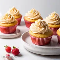 Cupcakes de Frambuesa con Crema Receta Esponjosa y Deliciosa