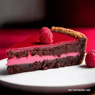 El Mejor Decadent Raspberry Brownie Cheesecake for Valent&iacute;n