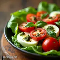 Ensalada Caprese al Pesto Un Verano Italiano