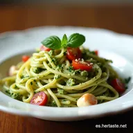 Ensalada Cremosa de Pasta al Pesto Receta F&aacute;cil y Deliciosa