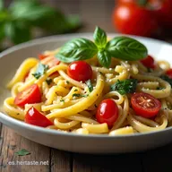 Ensalada de Pasta Saludable Estilo Mediterr&aacute;neo Express