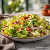 Ensalada de Lechuga: 15 Minutos, 2 Porciones