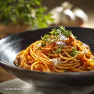 Espagueti a la bolo&ntilde;esa Rag&uacute; aut&eacute;ntico de larga cocci&oacute;n