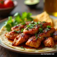 FAJITAS DE POLLO SENCILLAS Estilo Restaurante en Casa