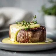 Receta de Filete Mignon con Salsa Cremosa de Mostaza y Parmesano