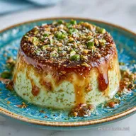 Flan De Pistacho: Cremoso