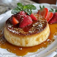 Flan de queso Casero - Receta F&aacute;cil y R&aacute;pida
