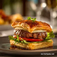Hamburguesa Wellington: Receta Casera con Hojaldre Crujiente y Jugoso