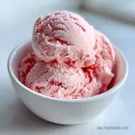 Helado de Fresa Cremoso Casero para 6 Porciones