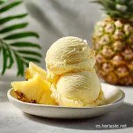 Helado de Pi&ntilde;a Cremoso con Yogur Griego