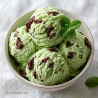 Helado Menta Chocolate con Menta Fresca