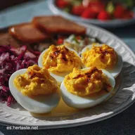 Huevos Rellenos: T&eacute;cnica de Seda