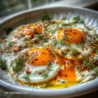 Huevos Turcos Receta F&aacute;cil en 15 Minutos: Cremosos y Picantes