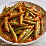 Judías Verdes con Tomate: Versión Saludable y Cremosa