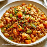 Lentejas Rojas Saludables con Verduras