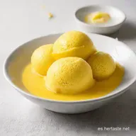 Limones Helados Rellenos Postre Andaluz Refrescante