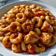 Macarrones Pollo Tomate en 30 Minutos