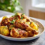 Receta con Muslitos de Pollo al Horno