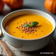 Sopa de Calabaza Cremosa Asada con Jengibre Receta Oto&ntilde;al
