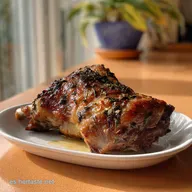 Paletilla de cordero al horno jugosa con patatas