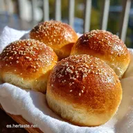 Pan de Hamburguesa: Fluffy, para 8 Porciones