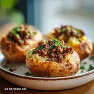 Papas Rellenas con Carne Molida