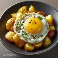 Plato Combinado R&aacute;pido: Lomo, Huevo y Patatas en 30 Min.