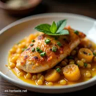Pollo a la Mostaza Cremoso Receta F&aacute;cil con Sabor