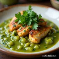 Pollo en Salsa de Cilantro Cremosa Receta F&aacute;cil Mexicana