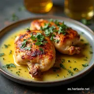Receta Pollo Griego Aut&eacute;ntico Jugoso con Lim&oacute;n y Or&eacute;gano