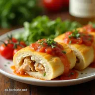 El Pollo Relleno Manejado Perfecto Con Manchego y Salsa Cremosa
