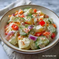 Receta Ensaladilla Rusa F&aacute;cil para 6 Raciones
