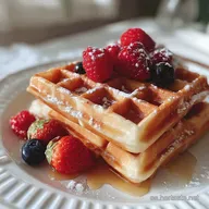Receta Gofres Belgas: 12 Unidades