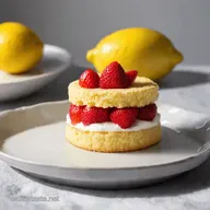 Shortcake de Lim&oacute;n y Fresas Un Postre Refrescante