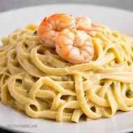 Delicioso Shrimp and Crab Alfredo A Receta de Mar
