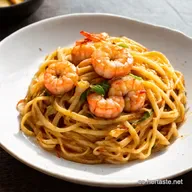 Tallarines con Gambas Estilo Chino Receta Express