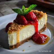 Tarta de queso philadelphia horno cremosa: Receta F&aacute;cil