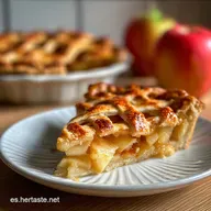 Tarta de manzana f&aacute;cil paso a paso con masa quebrada