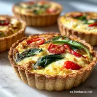 Tartaletas Saladas: Masa Crujiente y Relleno Sedoso